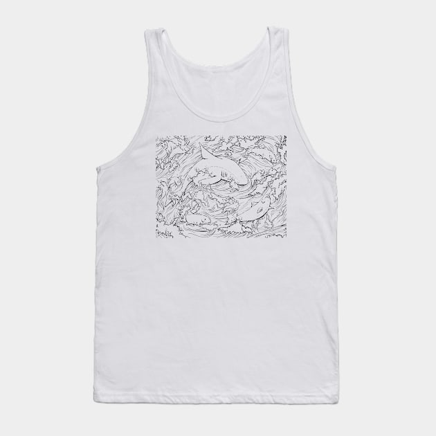 Shark Jump Tank Top by J.S. Lange